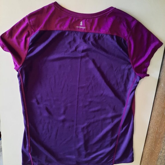 New Balance Size Large Purple Lightning Dry Athletic Tshirt - Picture 3 of 9